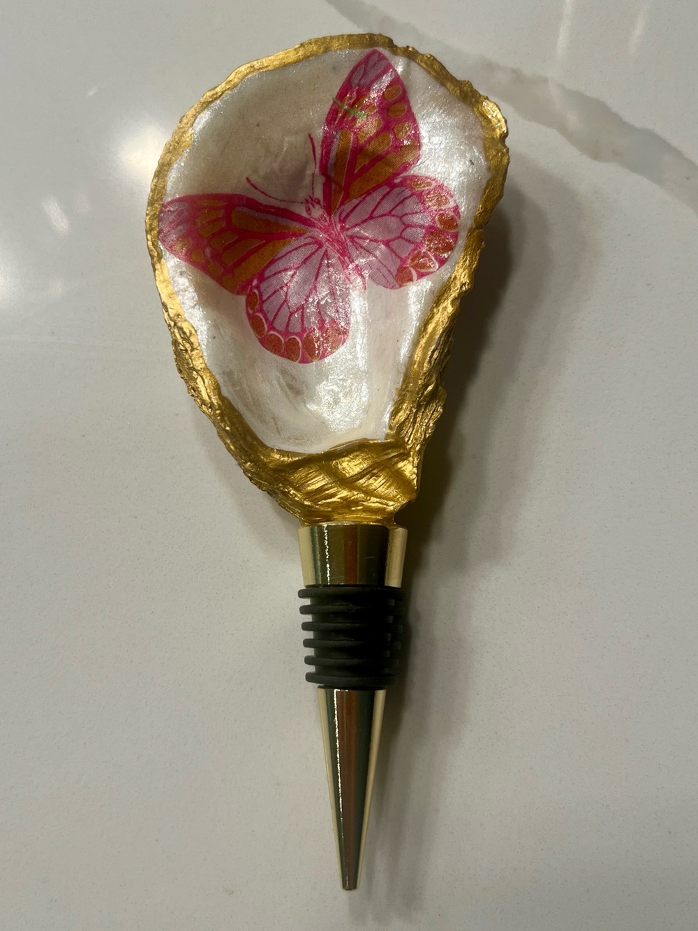 Butterfly Handcrafted Oyster Shell Wine Corks